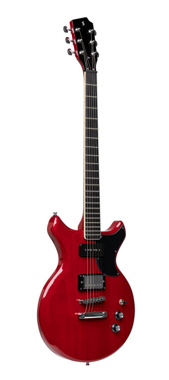 Stagg Silveray DC Electric Guitar Transparent Red