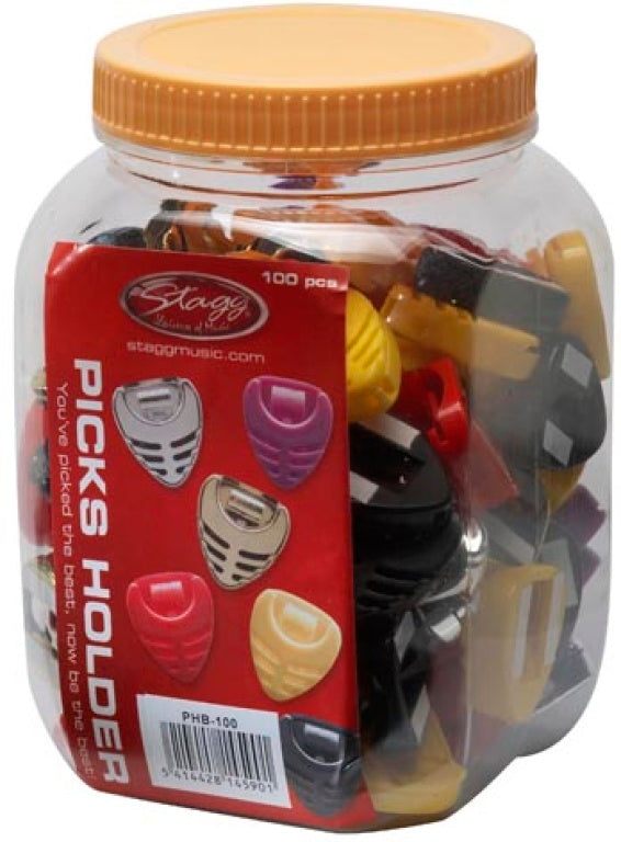 Stagg Pick Holder Box-100 Pieces/Colour