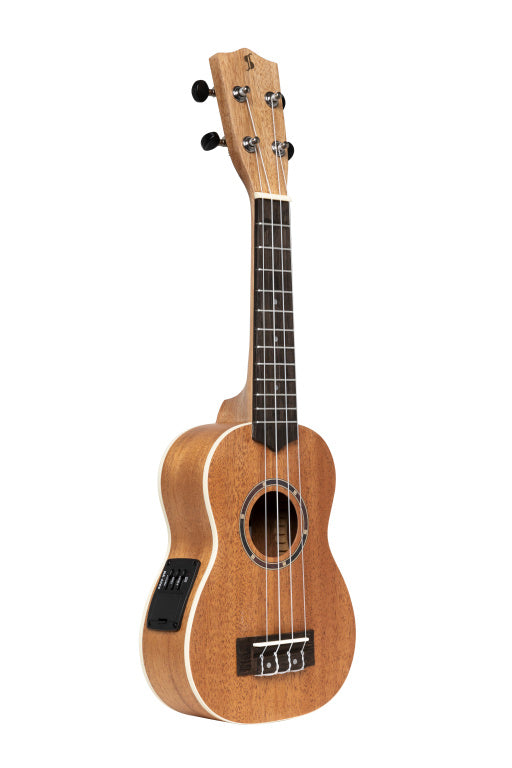 Stagg Electric Soprano Ukulele Maho+Bag