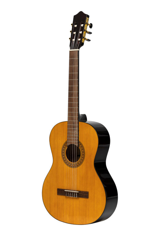 Stagg 4/4 Spruce Clear Guitar Gloss Left Natural