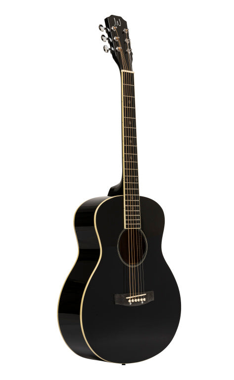 J.N Guitars Travel Guitar Spruce Solid Black