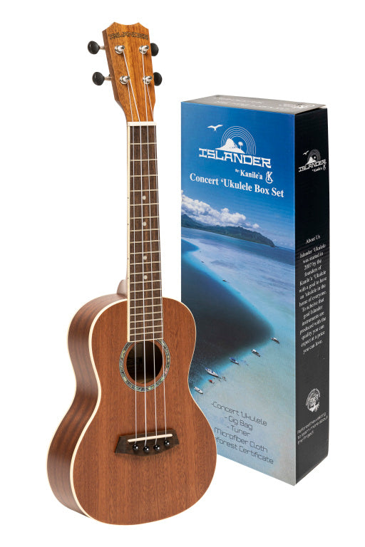 Islander Plant A Tree Concert Ukulele Set + Bag