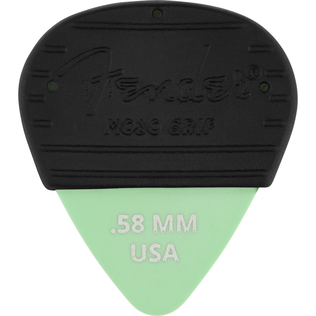 Fender 351 Mojo Grip .58 Surf Green Pick x 3