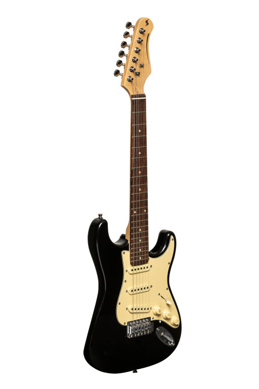 Stagg Standard Serie-S 30 Electric Guitar Black 3/4