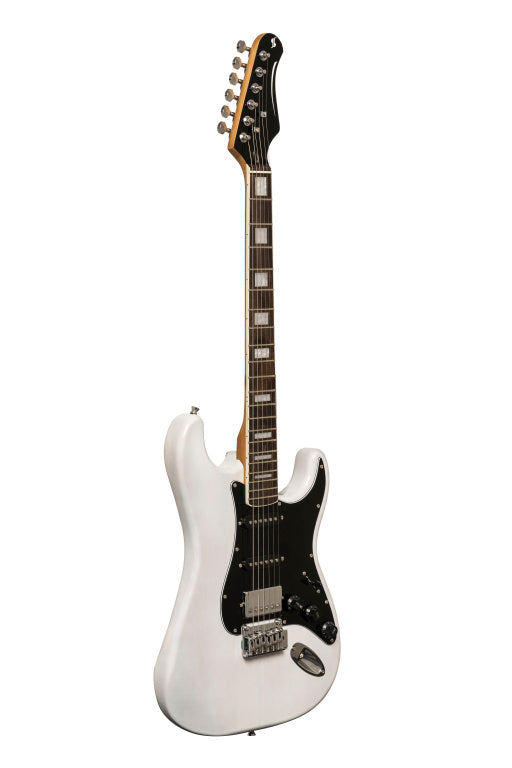 Stagg Vintage Serie-S 60 Electric Guitar White Black