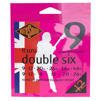 R30SL Rotosound Roto string set electric 12 nickel wound 9-46