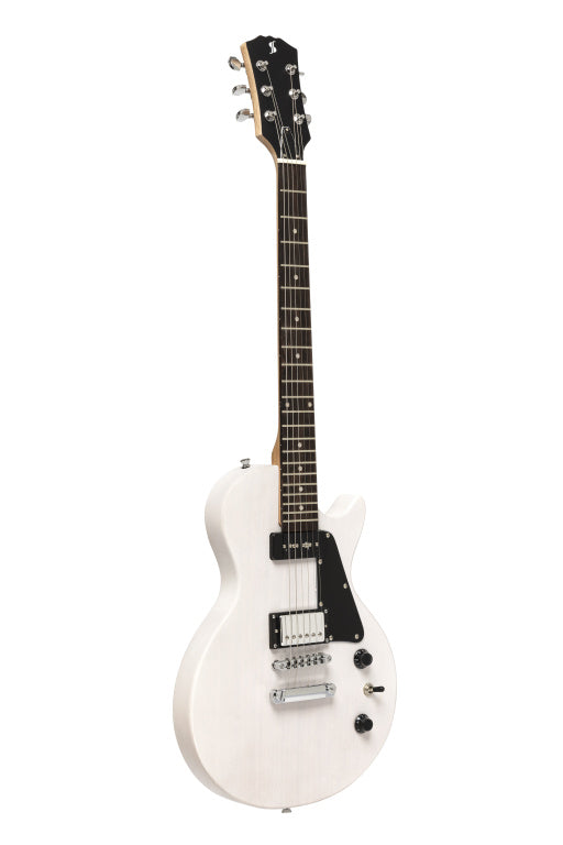 Stagg Serie-L Electric Guitar Humber P90 White b stock
