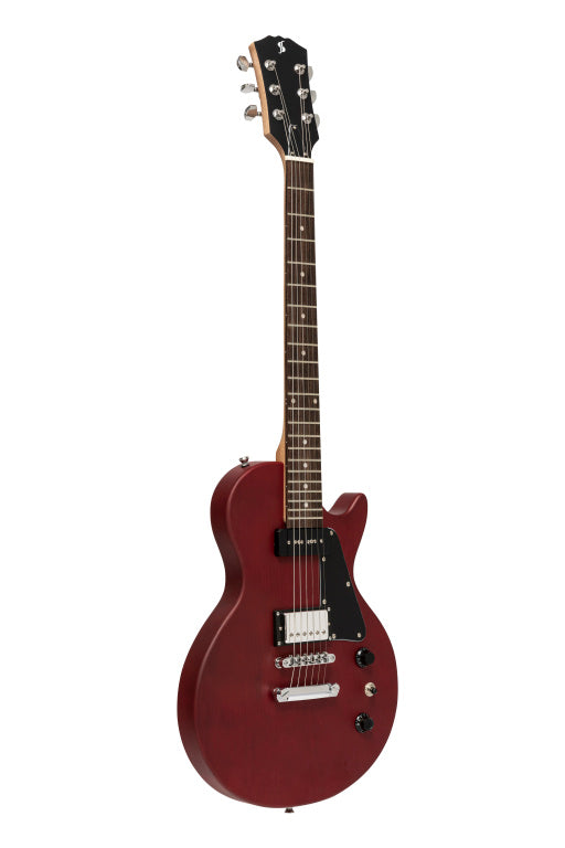 Stagg Serie-L Guitar Humbucker P90 Cherry