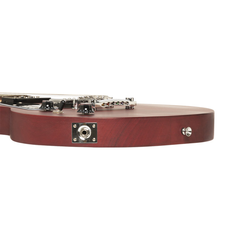 Stagg Electric Guitar Serie-L Humber P90 Cherry Lefthand