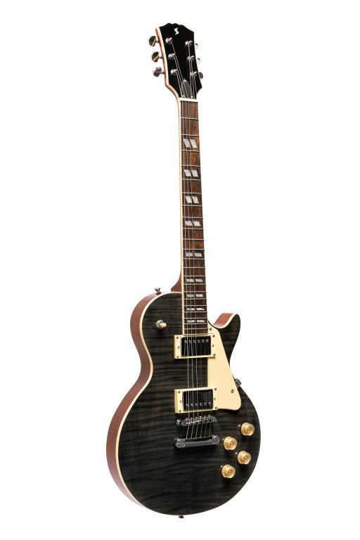Stagg Deluxe Serie-L Electric Guitar Transparent Black