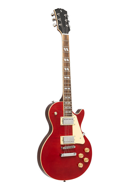 Stagg Deluxe Serie-L Electric Guitar Wine Red