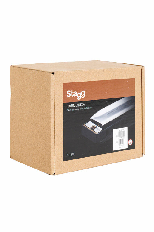 Stagg Blues Harmonica 10 Compartment, 20 Tones,