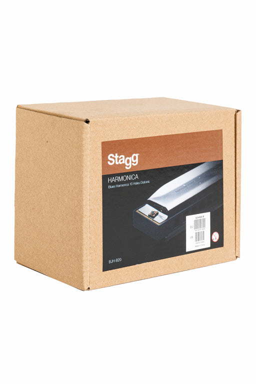 Stagg Blues Harmonica 10 Compartment, 20 Tones,