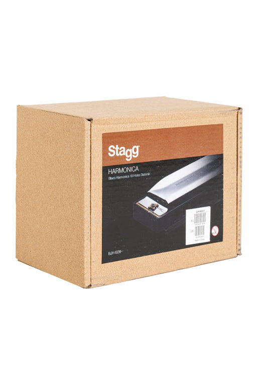 Stagg Blues Harmonica 10 Compartment, 20 Tones,