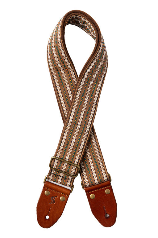 Stagg Woven Nylon Strap Classic Brown