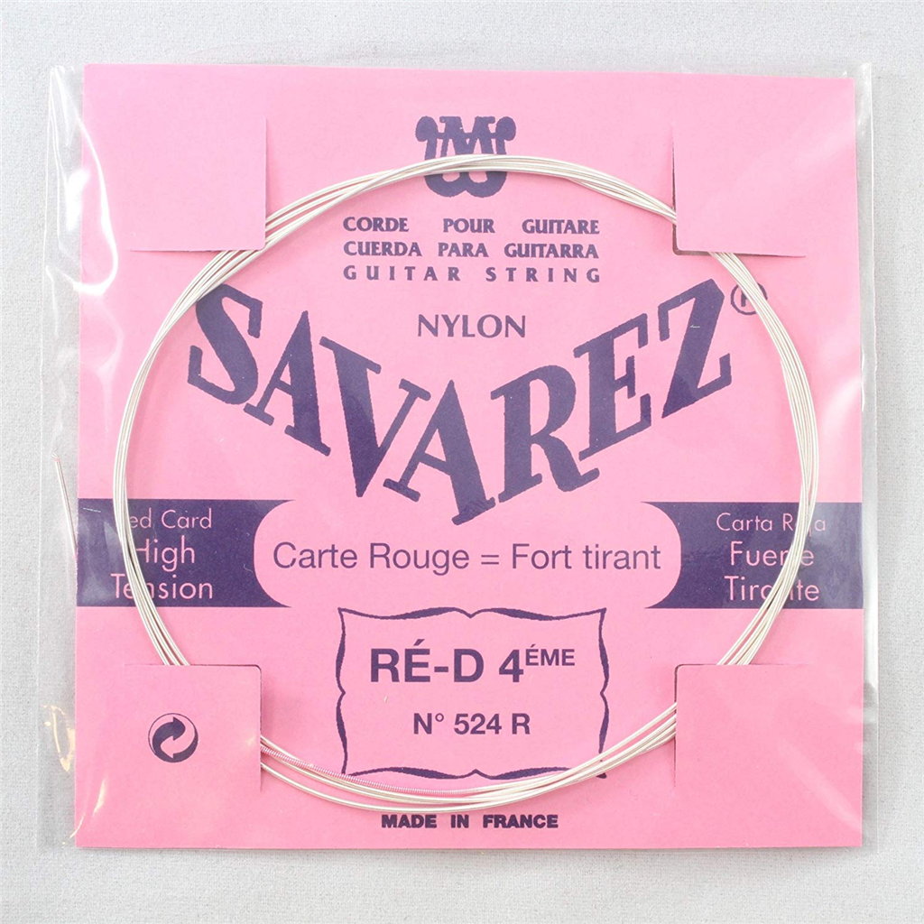Savarez 524R (Red) Nylon Wound 4th.Strng