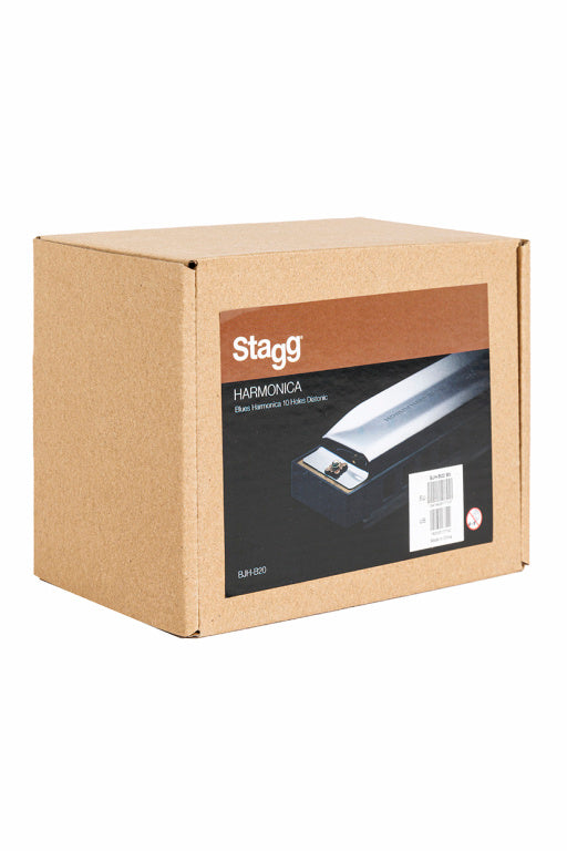 Stagg Blues Harmonica 10 Compartment, 20 Tones,