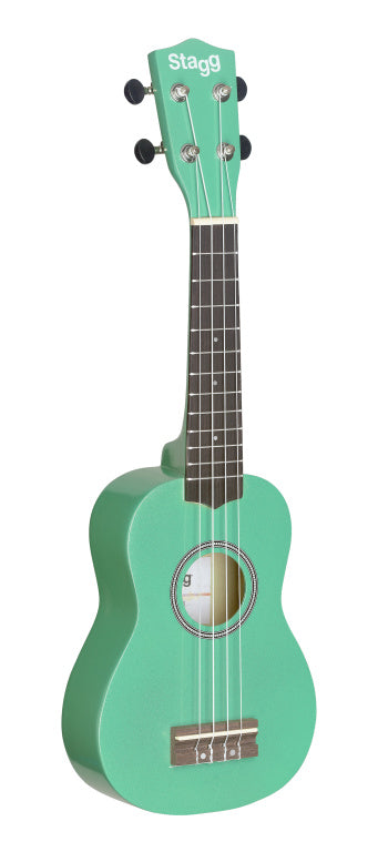 Stagg Soprano Ukulele Grass+Bag