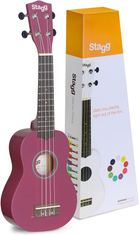 Stagg Soprano Ukulele Violet+Bag