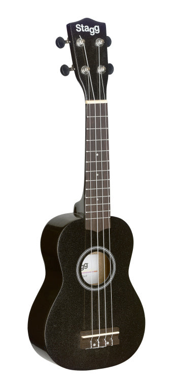 Stagg Soprano Ukulele Black+Bag