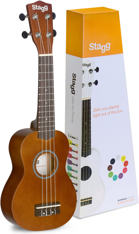Stagg Soprano Ukulele Natural+Bag