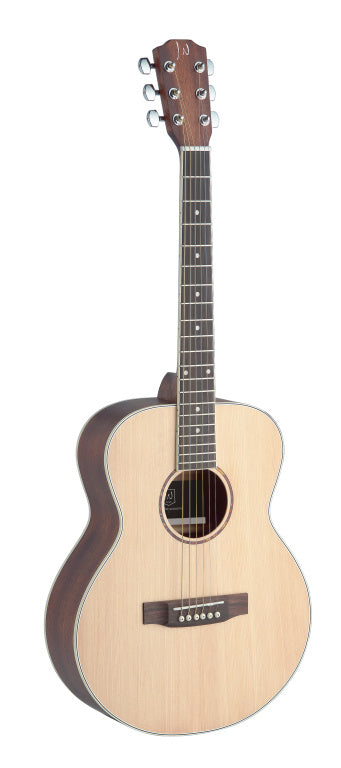 J.N Guitars Travel Acoustic Guitar-Solid Spruce/Mahogany