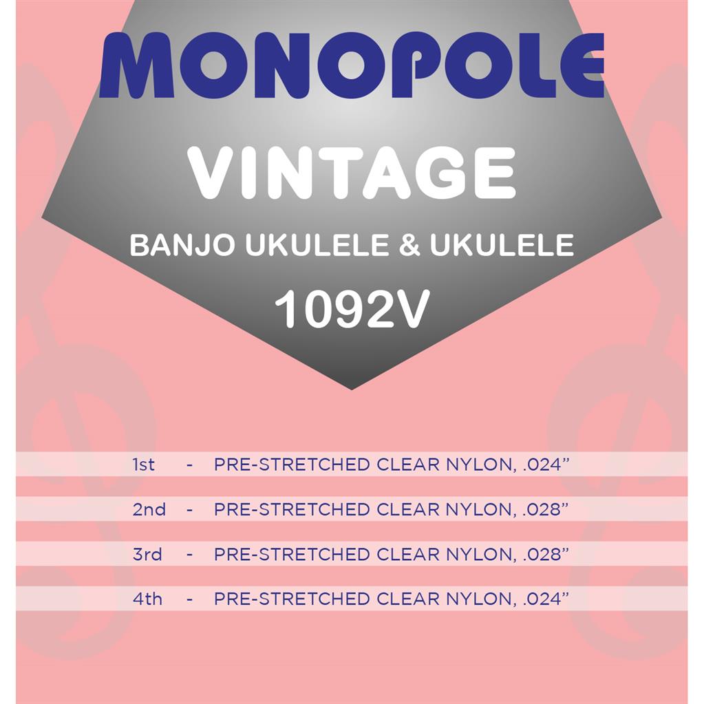 Monopole 1092V Vintage Banjo Ukulele Set