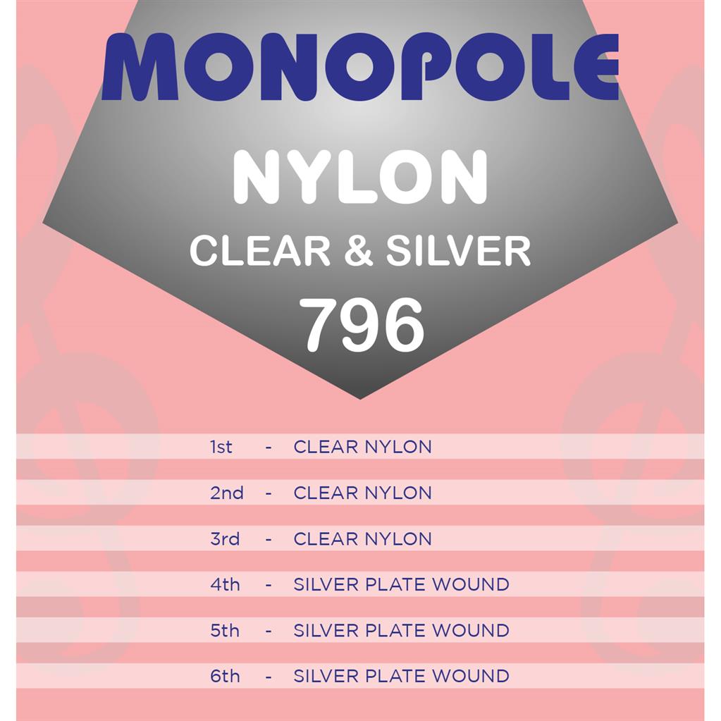 Monopole 796 Clear'N'Silver Nylon Set