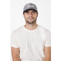 Lade das Bild in den Galerie-Viewer, Fender Hipster Dad Hat, Gray and Black - One Size Fits Most
