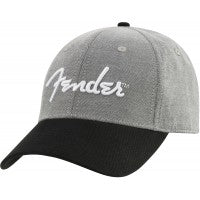 Lade das Bild in den Galerie-Viewer, Fender Hipster Dad Hat, Gray and Black - One Size Fits Most
