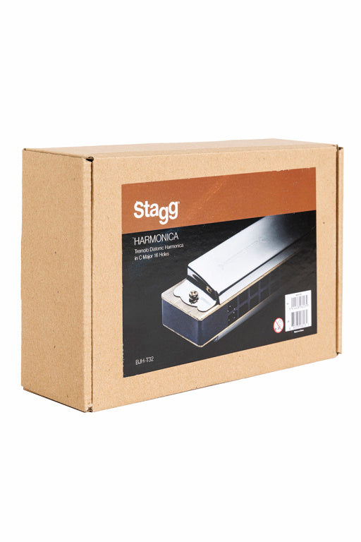 Stagg Tremolo Harmonica 16 Compartment, 32 Tones,