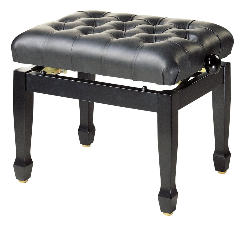 Stagg Bk Concert Piano Bench/Vinyl Top/Fire Resistant