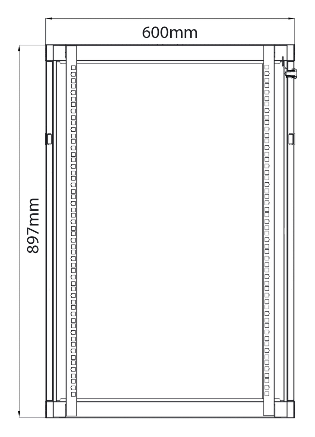 Adastra Rack Cabinet 18U x 450mm Deep