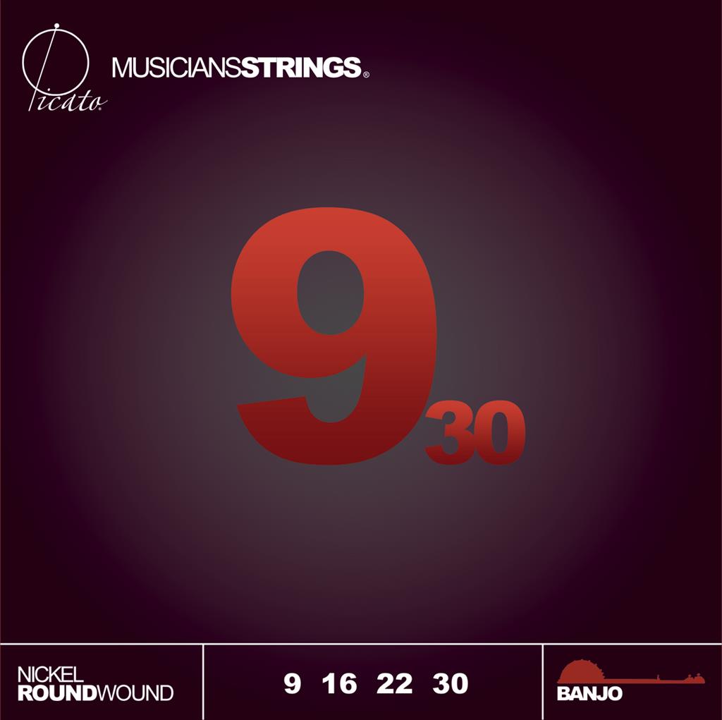 Picato Nickel Banjo 9-30 Set