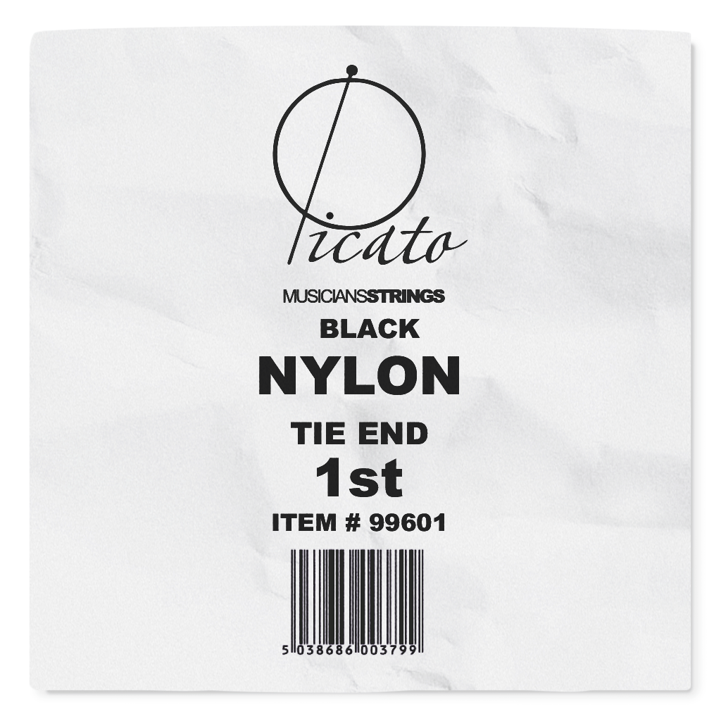 Picato Black Nylon Tie-On 1st. String