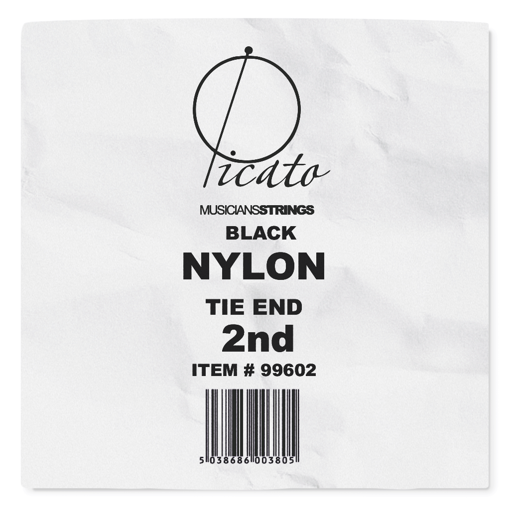 Picato Black Nylon Tie-On 2nd. String