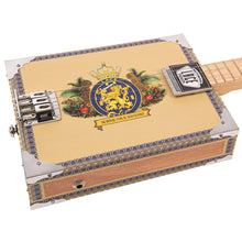 Lade das Bild in den Galerie-Viewer, Lace Cigar Box Electric Guitar ~ 3 String ~ Royalty
