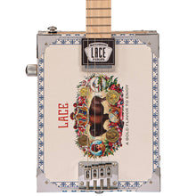 Lade das Bild in den Galerie-Viewer, Lace Cigar Box Electric Guitar ~ 4 String ~ Buffalo Bill
