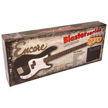 Lade das Bild in den Galerie-Viewer, Encore Blaster E40 Bass Guitar Pack ~ Gloss Black
