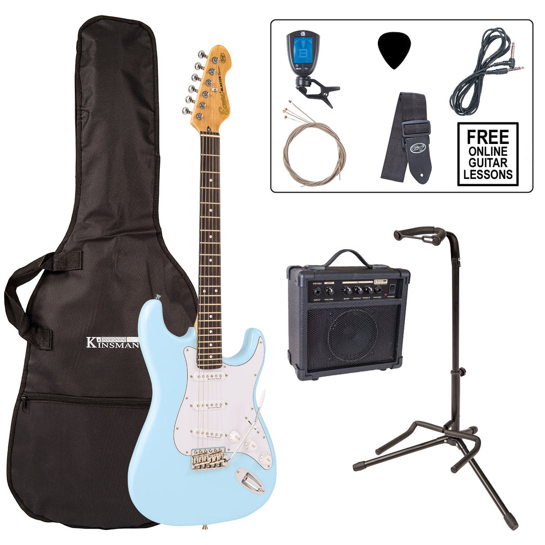 Encore E6 Electric Guitar Pack ~ Laguna Blue