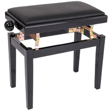Lade das Bild in den Galerie-Viewer, Kinsman Adjustable Piano Bench ~ Polished Gloss Black
