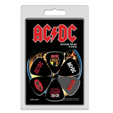Lade das Bild in den Galerie-Viewer, Perri&#39;s 6 Variety Guitar Pick Pack ~ AC/DC1
