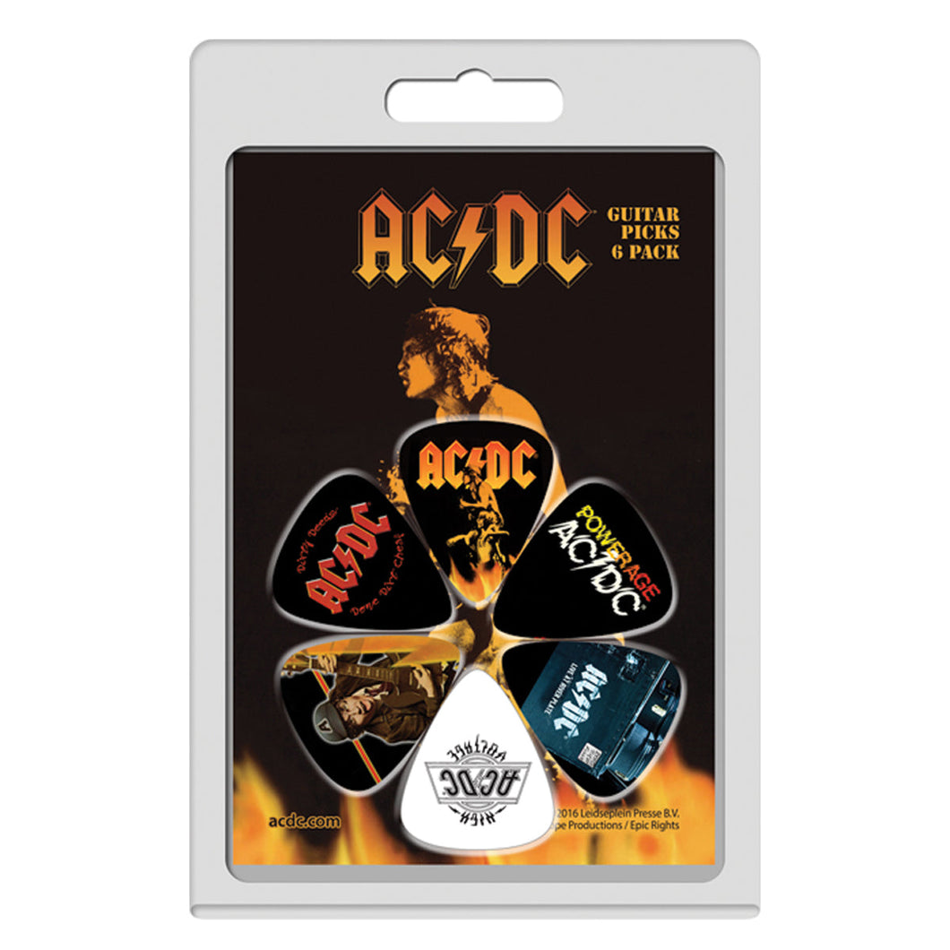 Perri's 6 Variety Guitar Pick Pack ~ AC/DC4