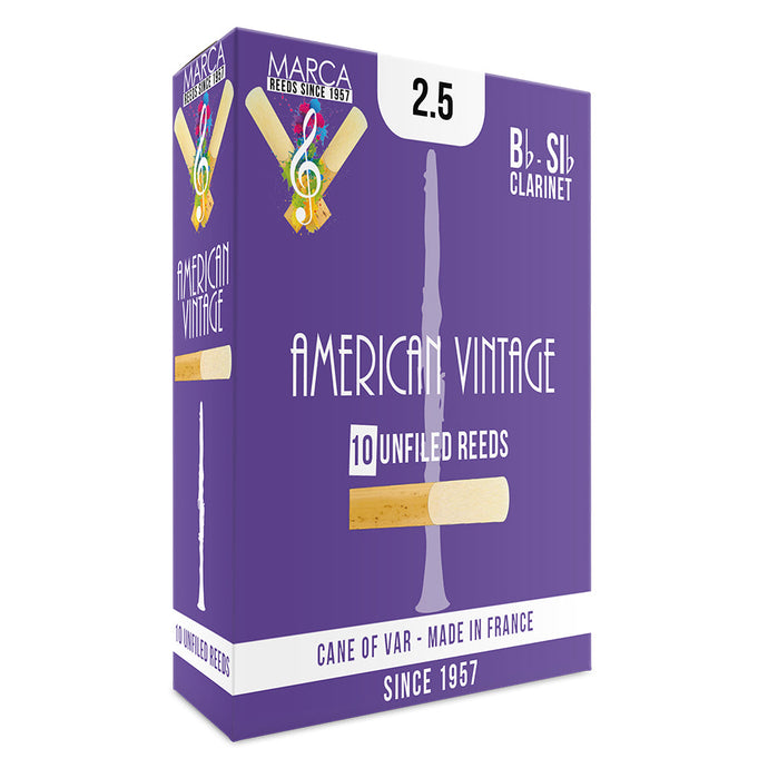 Marca American Vintage Reeds ~ 10 pack ~ Bb Clarinet ~ 2.5