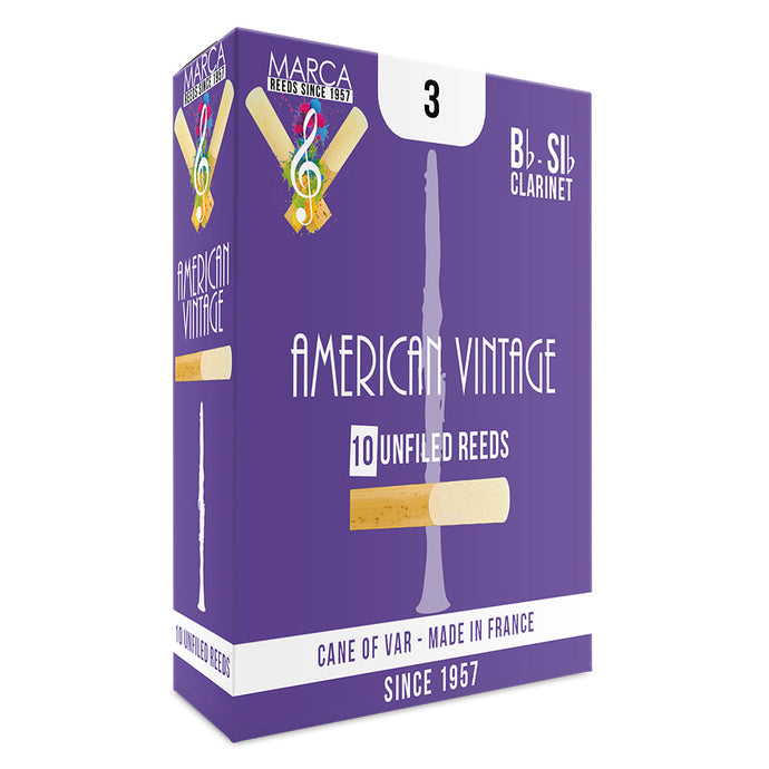 Marca American Vintage Reeds ~ 10 pack ~ Bb Clarinet ~ 3