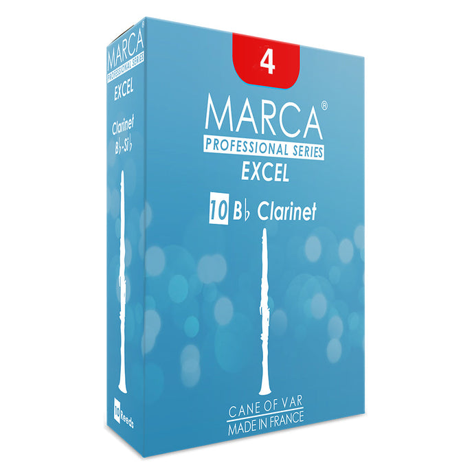 Marca Excel Reeds ~ 10 Pack ~ Bb Clarinet ~ 4