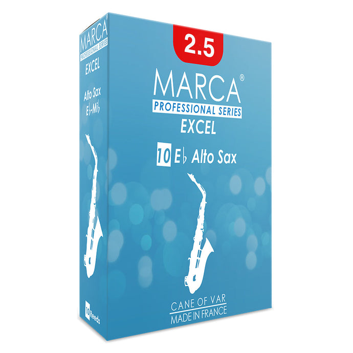 Marca Excel Reeds ~ 10 Pack ~ Alto Sax ~ 2.5