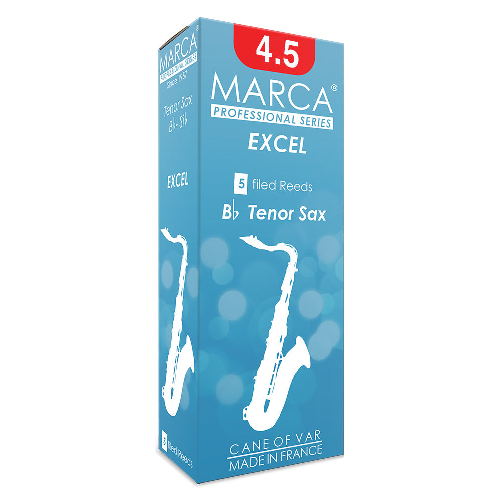 Marca Excel Reeds ~ 5 Pack ~ Tenor Sax ~ 4.5