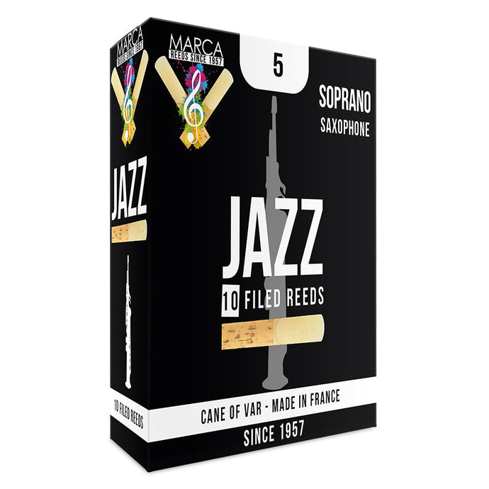 Marca Jazz Filed Reeds ~ 10 Pack ~ Soprano Sax ~ 5