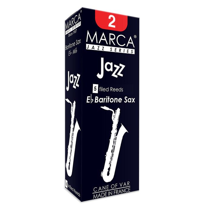 Marca Jazz Filed Reeds ~ 5 Pack ~ Baritone Sax ~ 2